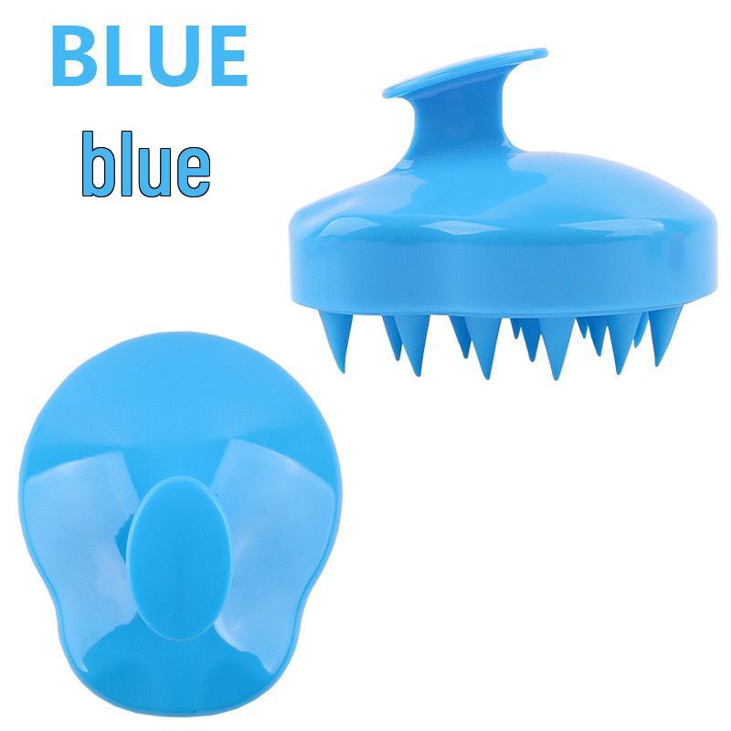 

Силіконовий масажер для шкіри голови у формі гарбуза та щітка для шампуню проти лупи Single Pack небо синє кольору