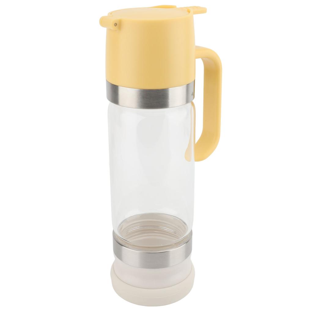 Honey Dispenser 350ml Clear Glass Syrup Dispenser with Handle Prevent Dripping Honey Container for Coffee Shops Restaurants Home