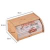 Bamboo Bread Box with Pattern - Small Cake Storage, Acrylic Front