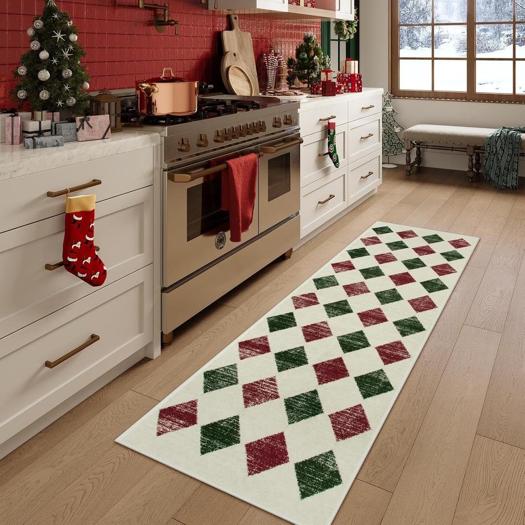 Hallway Runner Rug Corridor Carpet Soft Fluffy Plush Bedside Bedroom Floor Mat Foldable Machine Washable Home Decoration