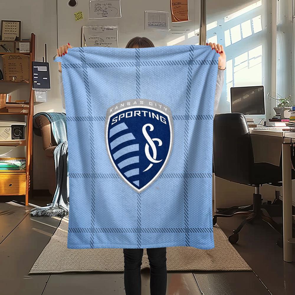 Sporting Kansas City Flannel Blanket, High quality Comfortable for All Seasons, Home Decor, Warmth and Comfort