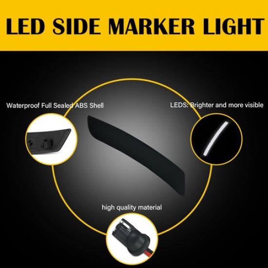 LED Side Marker Lights Front&Rear Lamp for Chevy Camaro LS LT SS ZL1 2016-22 EXV