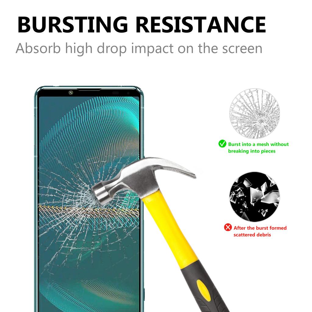 Ultra Clear Tempered Glass Full Glue Full Coverage Screen Protector for Sony Xperia 5 III 5G