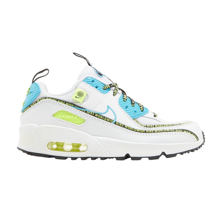 Nike Air Max 90 SE GS Worldwide Pack - Blue Fury Volt 36.5