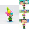 Charming Crayon Shin-chan Collectible Pvc Figure Colorful Clown Pink Ball Gift Display