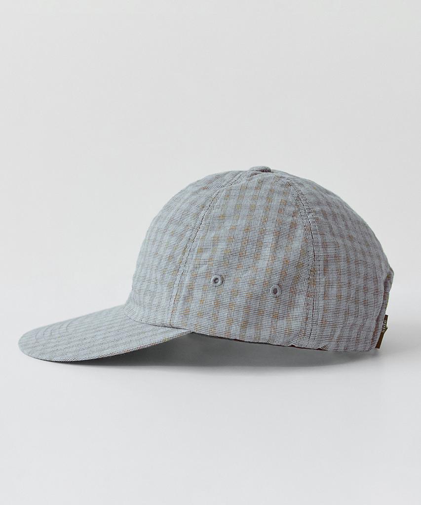 Leopeusaideu Washed 6Panel Cap Sky Blue Glen Check