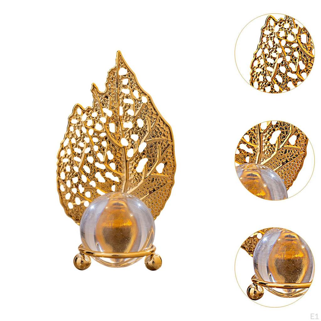 Leaf Ball Ornament Desk Decoration Decorative Adornment Art Crafts Home Decor Paperweight for