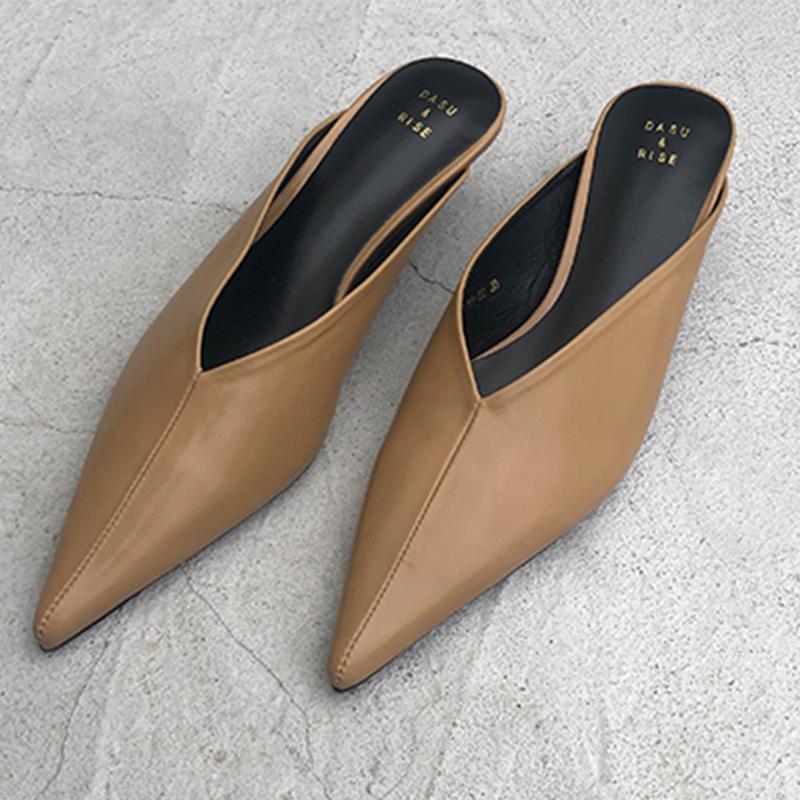 Fashion Pointed Toe Women Heeled Shoes Spring Fashion Mules Shoes Elegant Woman Sandals 2025 Brand Pumps Slingback Casual Mujer Zapatos