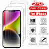 3PCS Tempered Glass For iPhone 13 14 15 16 17Pro Max Screen Protector For iPhone 11 12 Pro Protector Iphone 16 Pro 13 Phone Film