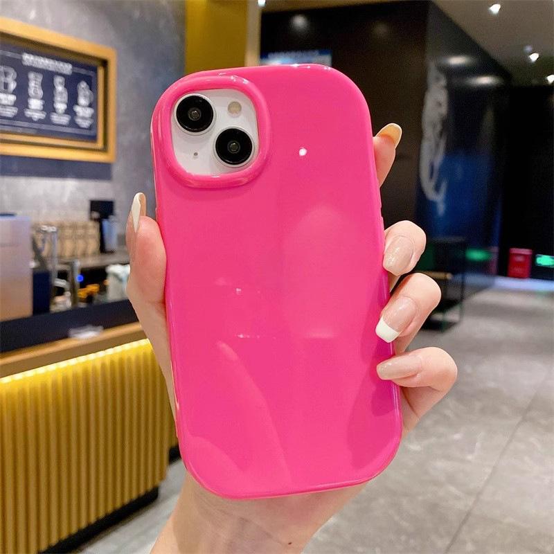 Glossy TPU Soft Case Suitable for IPhone 14 Phone Case 15 High-end Solid Color 13pro Protection Case