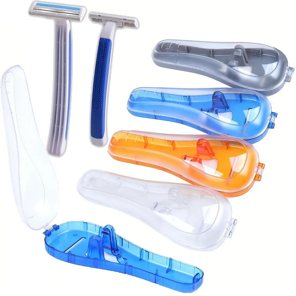 Universal Portable Shaver Storage Box, Plastic Travel Box, Manual Electric Universal Set Wash Box Available in Four Colors
