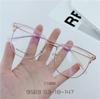 Finished Ladies Myopia Glasses Retro Anti Blue Light Blocking Near Sight Eyeglasses Metal Half Frame Square Short-sight Eyewear