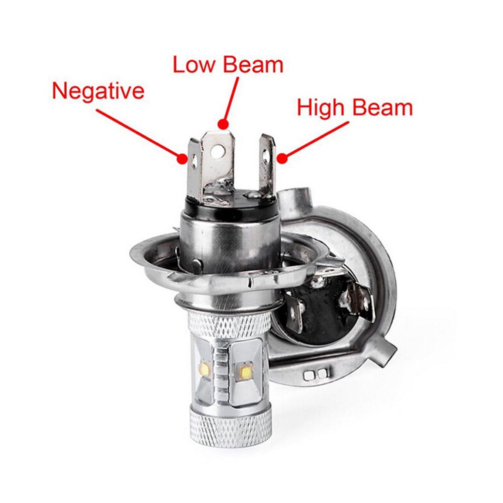 1pc DC 12V 30W LED H4 9003 Bulb Replacement Withe with High/Low Beam