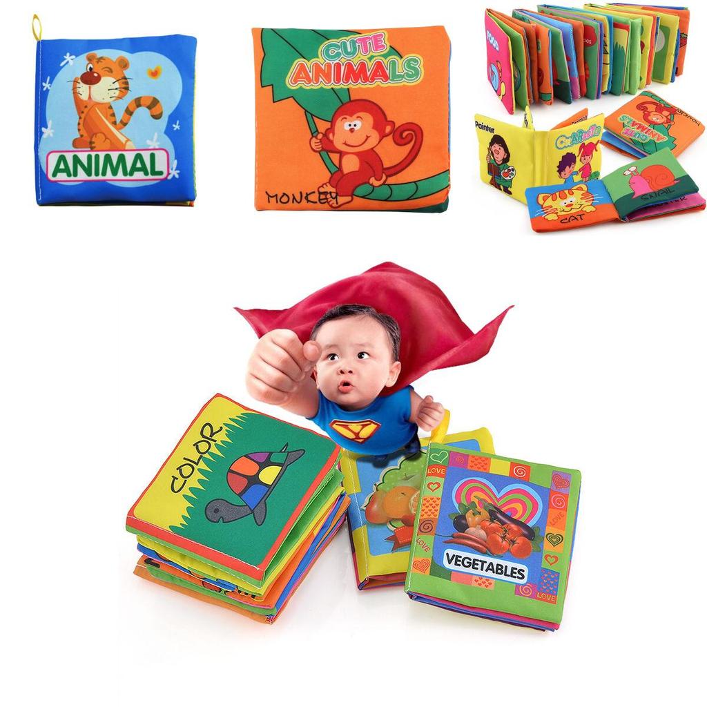 Vibrant Intelligence Development Cloth Bed Cognize Book Educational Toy For Babies