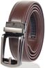 Genuine Leather Belt for Infinitely No Click AL1 Brown Men, Adjustable, Holes, Auto-Lock Buckle, Suit, Business, Comfort,