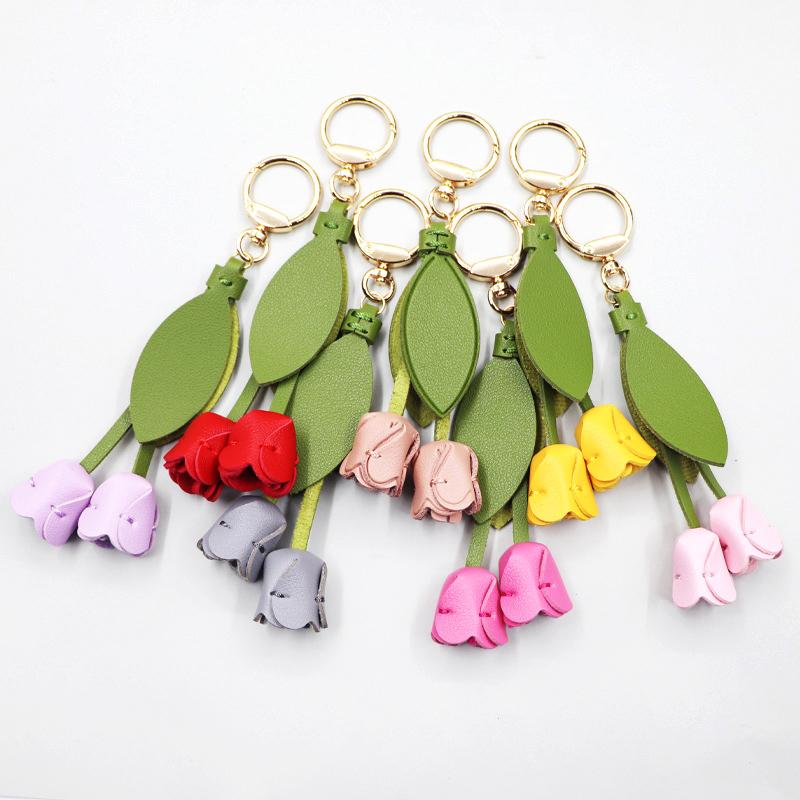 1PC Tulip Shape Clothing Accessories Ornament Exquisite Mobile Phone Pendants High-End Bag Pendants Fashion Multicolor