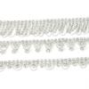 10Yards Rhinestone Chain Sparkle Crystal Diamond Silver Tassel Rhinestone Clothing Accessories DIY Wedding Party Gift Decoration