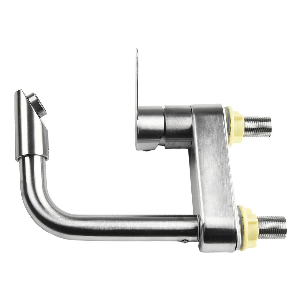 Easy To Clean Basin Faucet 2 Holes 304 Stainless Steel