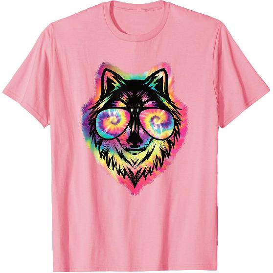 Cool Wolf Funny Wolf Lover Wildlife Men Boys Kids T-Shirt