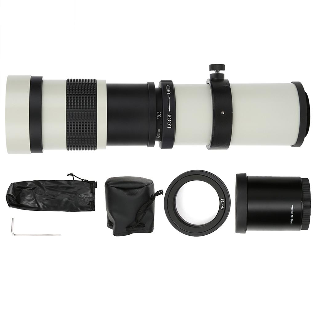 420‑800mm F8.3‑16 Manual Focusing Zoom Lens with 2X Teleconverter for F Mount Camera