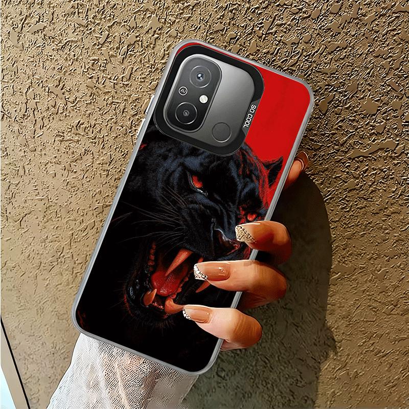 Black Panther Coole Tier Stoßfeste Handyhülle für Xiaomi Poco X7 X6 X5 X3 Pro F7 Ultra M8 Redmi 15C 15 14C 13C 12C 10C 13 12 1