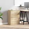 VidaXL Cabinets with 2 Drawers 2 Pcs Sonoma Oak Engineered Wood, Storage Cabinet, Sideboard, Buffet Cabinet, Cabinet 858826