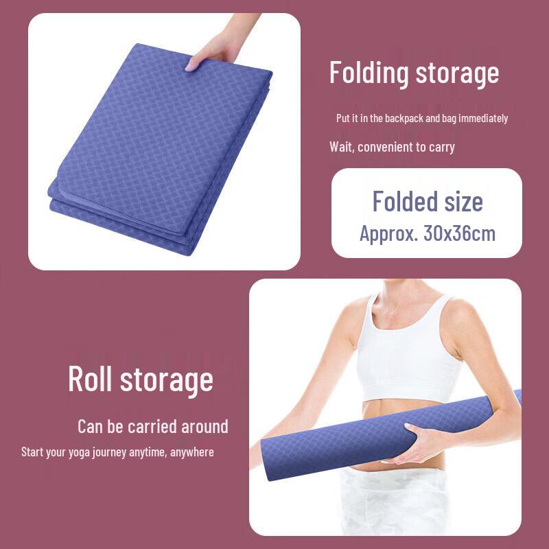 Foldable TPE Yoga Mat