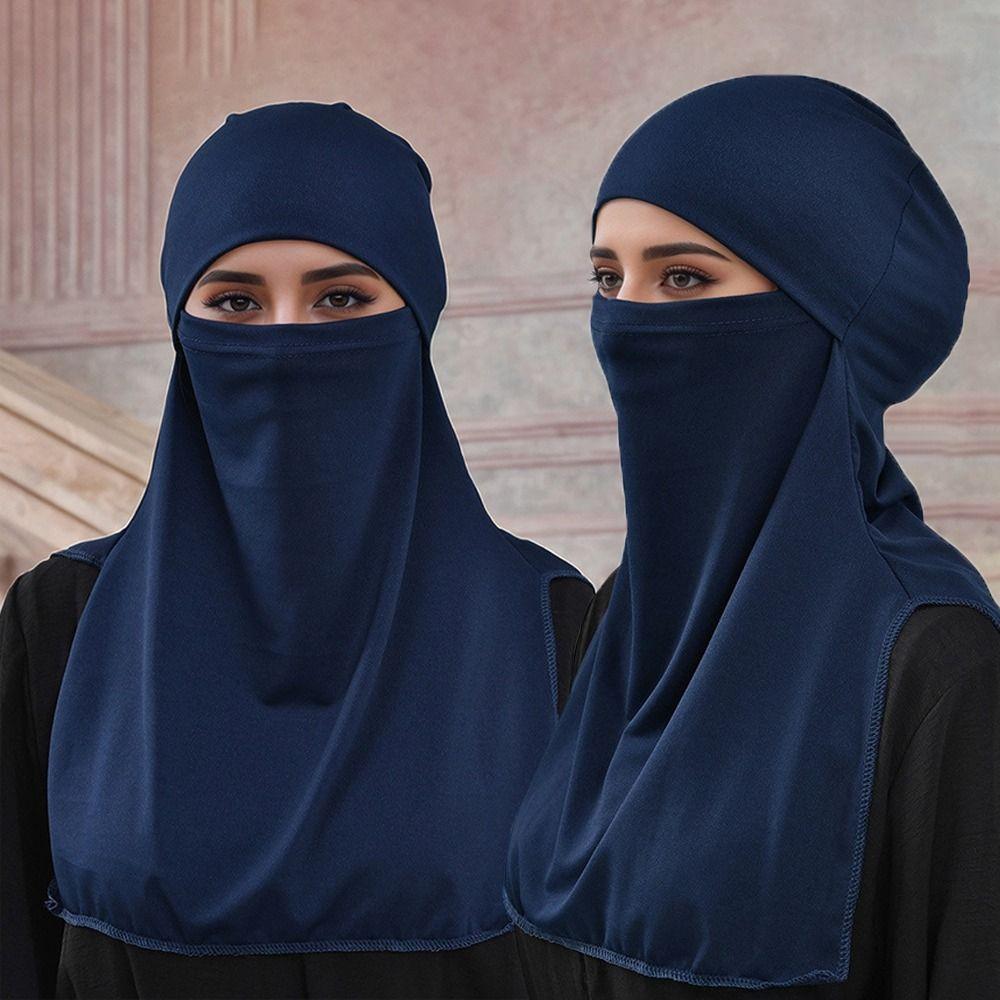 Sun Protection Muslim Hijab Thin Instant Turban Muslim Accessory Islamic Scarf  Daily Use
