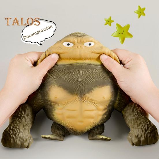 Simulation Gorilla Squeeze Toy Anxiety Stress Relief Monkey Pinch Sensory Toy Kids Teens Adults Soft TPR Stress Ball Animal Fidget Toy