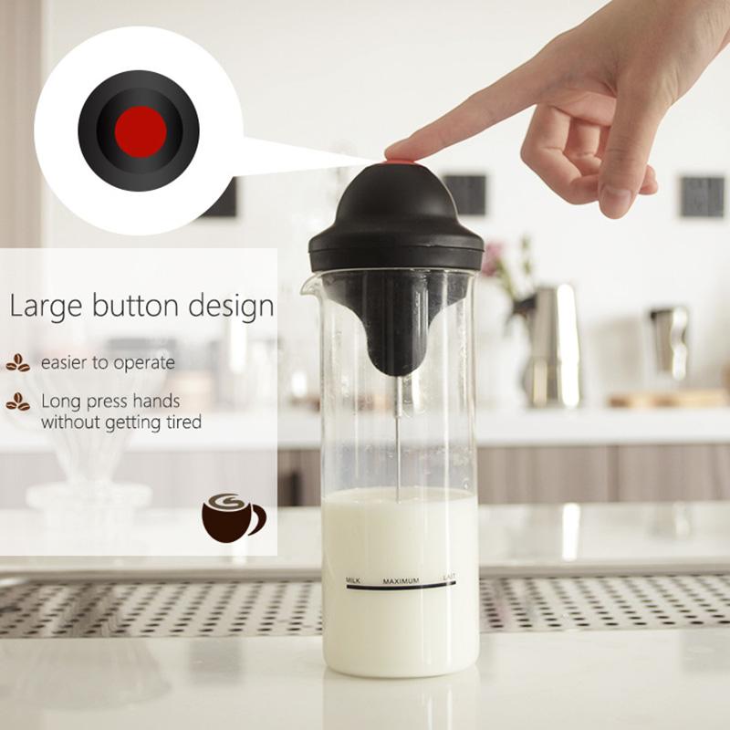 Automatický napěňovač kávy Elektrický napěňovač mléka Přenosný Nerezový šlehač Míchadlo na nápoje Pro Latte Cappuccina Macchiato