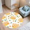Little Bear Theme Pattern Round rug,Carpet Rug for Living Room Bedroom Playroom ,Non-slip Floor Mat,Holiday Gifts and Birthday Gifts.