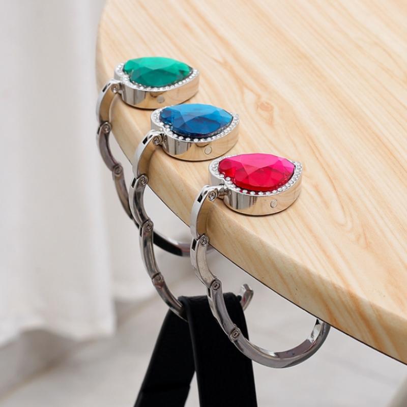 Folding Table Hook Portable Bag Parts Purse Bag Hanger Foldable Strong Load-Bearing Handbag Hook Holder Outdoor