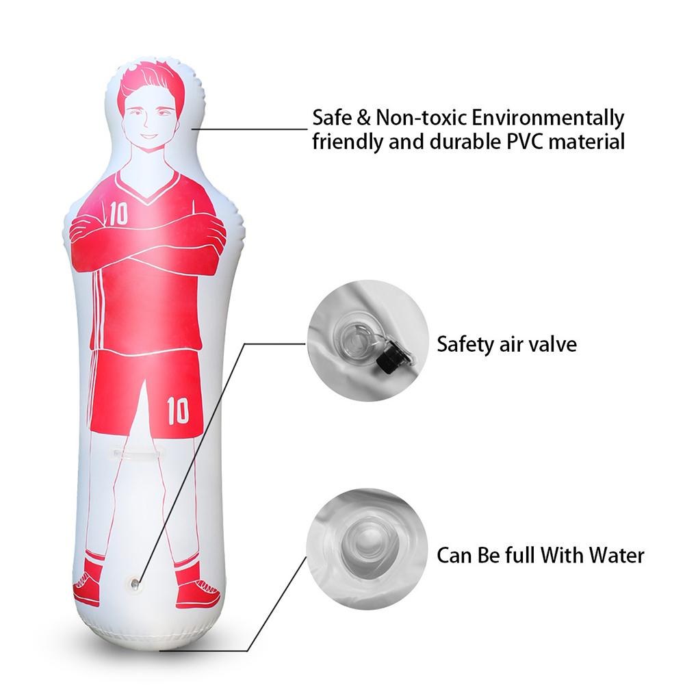 Air Mannequins Free Kick Defender Inflatable Punching Bag Football Practice Tumbler for Home Exercise for Children Adults