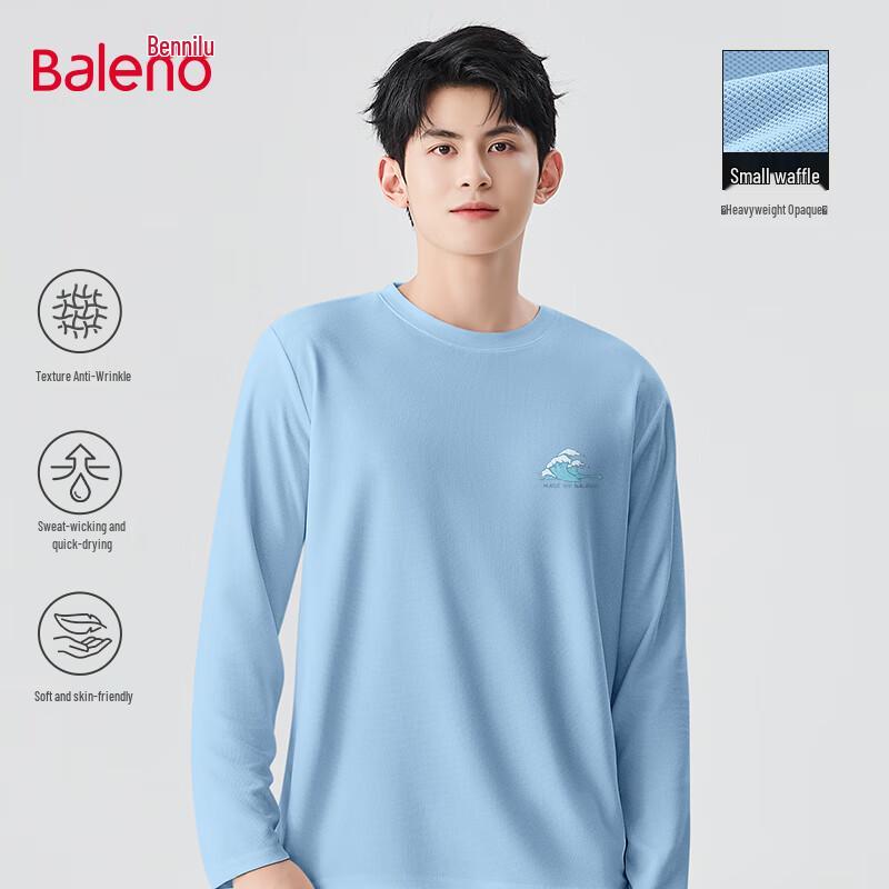 Baleno Men's Waffle Knit Long Sleeve Tee