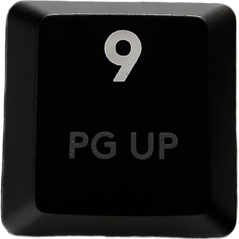 

logitech G913/G913TKL/G915 replacement keycaps [Sold as 1 piece] (Compatible with luminescence) [BERGBUCH] (9 (numeric keypad), Black)