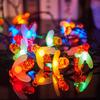 Colorful Outdoor Solar LED Bee String Lights - Waterproof Garland for Festivals & Lawn Decor