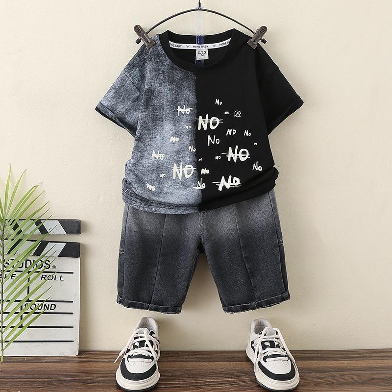 

Boys Trendy Korean-Style Summer Shorts Set - 2025 Collection 110 cm чорний