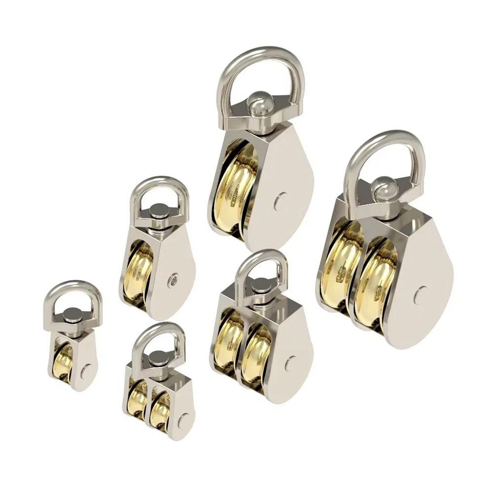 1Pcs Mini Moving Pulley 43/58/86mm Metal Sheave Durable Messenger Pulley  Tackle Lifting