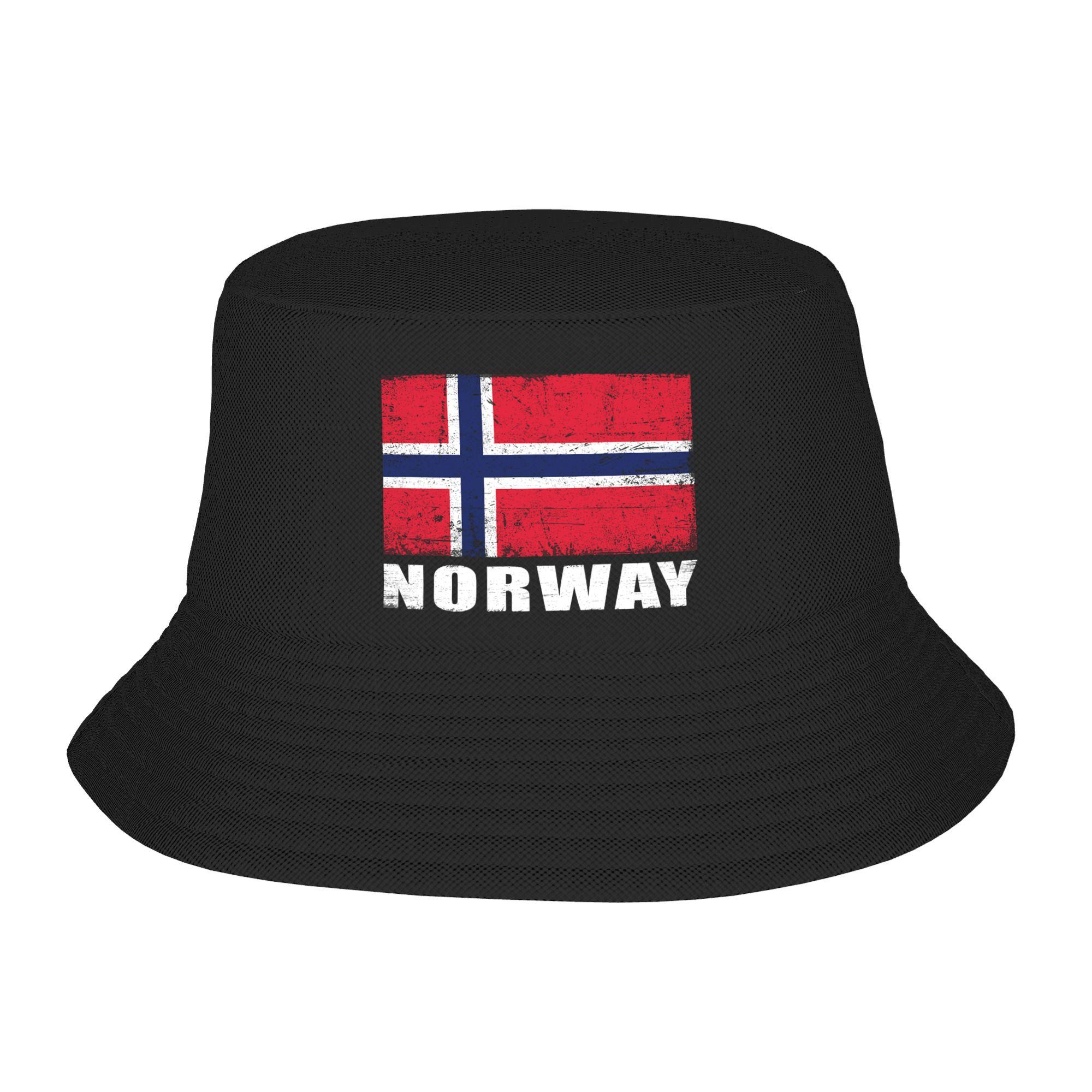 

Norwegian Proud Norway Flag Beach Bucket Hat Women Unisex Unisex Summer FisherUnisex Cap One Size