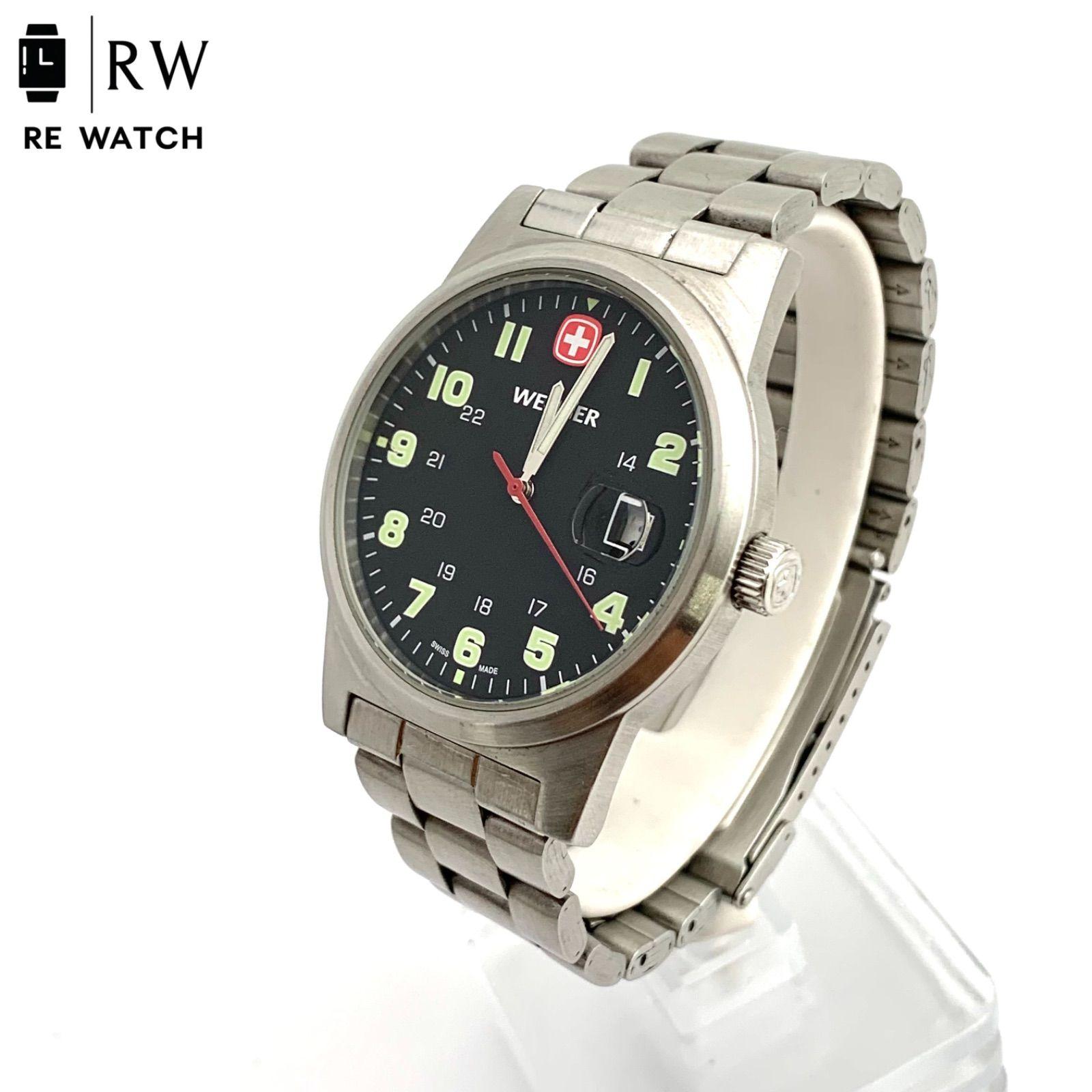 Used [Used] WENGER 7290X watch quartz 100M waterproof stainless steel
