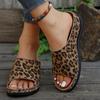 [New Summer Leopard Print Slippers] Women's Leopard Print Fashion Slippers Lightweight and Comfortable All-match New Summer Slippers