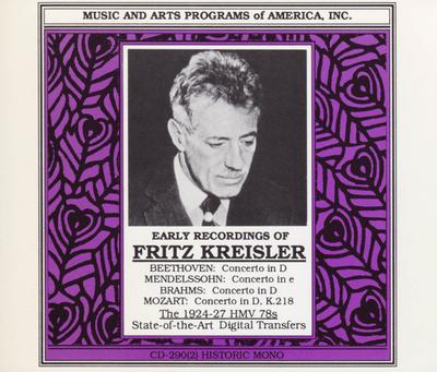 CD FRITZ KREISLER - Early Recordings Of Fritz Kreisler  CD290 Music & Arts 1988 Japan Classical Used