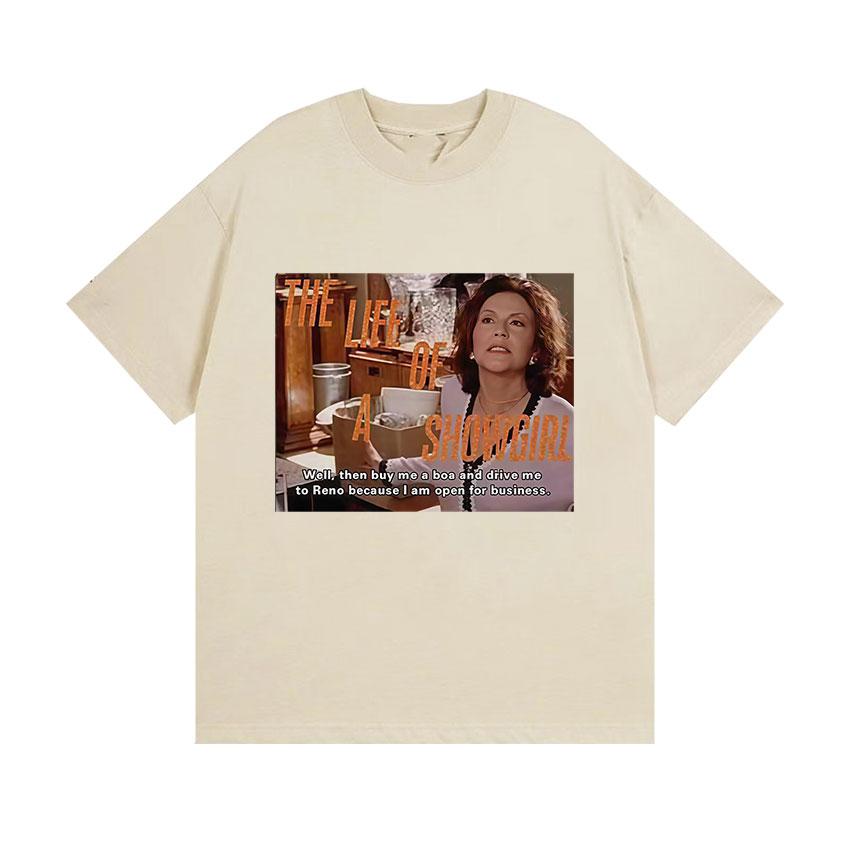 2025 Musicals Life Retro Pattern Tshirt for Unisex and Women Friend Gift Clothing Shortsleeved Tshirt Homestay Top Cotton