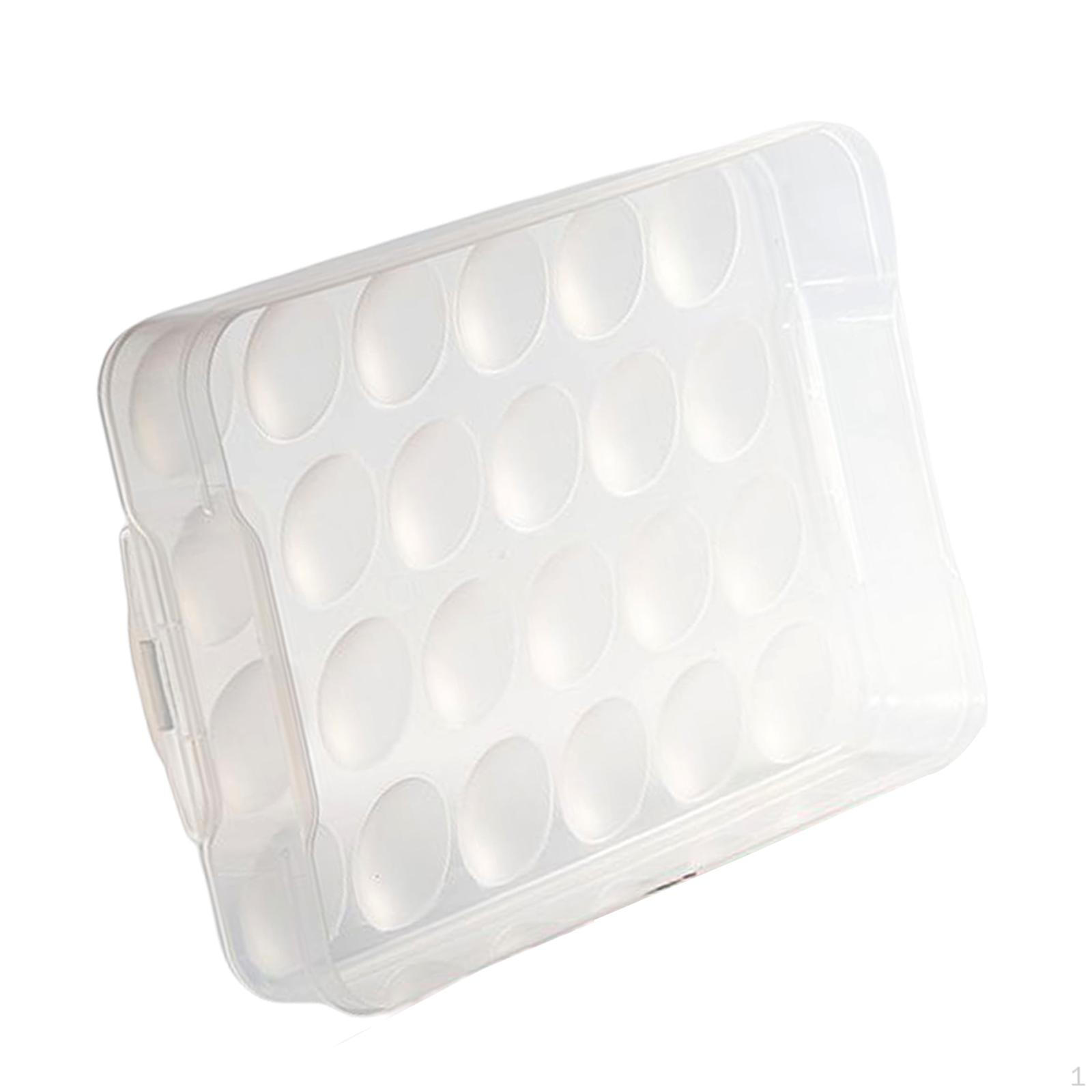 

Compact Egg Storage Box for Kitchen Cabinet or Restaurant Use Clear Without Lid
