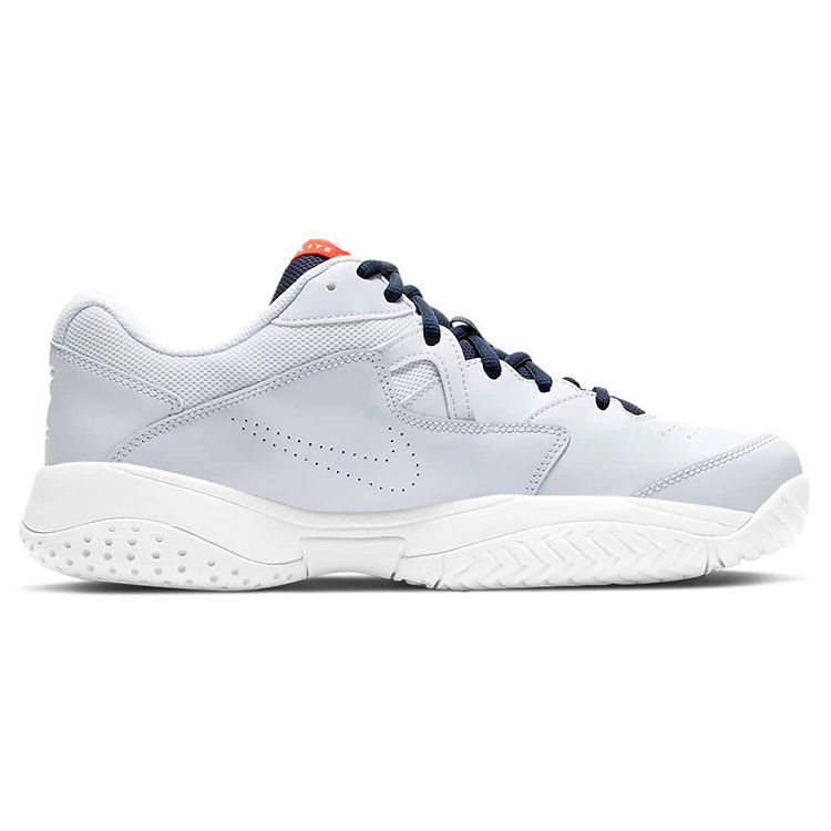 Nike Court Lite 2 Football Grey Men Sneakers Obsidian Team-Orange White AR8836-006