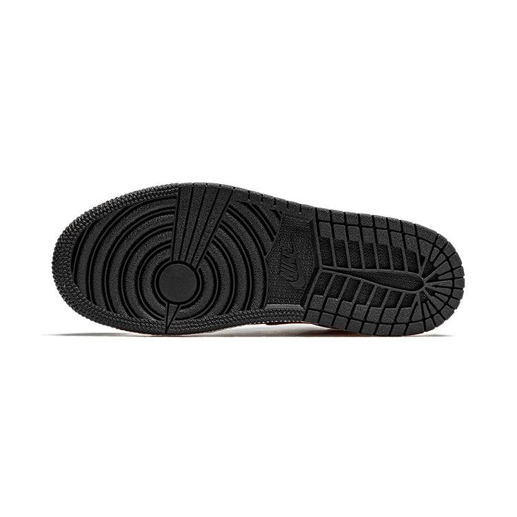 Air Jordan 1 Mid PreSchool 'Chile Red' (Unisex) Black / Chile Red / White Kids' Basketball Shoes 640734 075