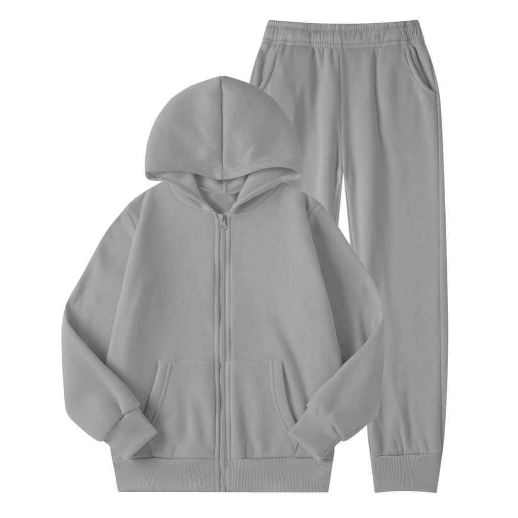 Children's Casual Fashion Hooded Pullover, Printed Loose Hoodie And Casual Pants Two-piece Set