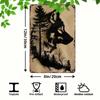 Metal Wall Art Retro Home Decor Living Room Painting 20x30cm