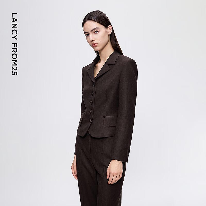 Lancy Women's Lambswool Commuter Blazer Jacket
