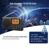 Portable FM/AM Full Band Stereo Radio with Large Display for Seniors